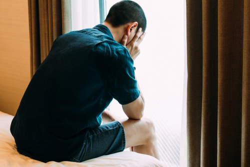 Ptsd,Mental,Health,Concept,-,Depressed,Man,With,Problems,Sitting - Psychological Factors in Erectile Dysfunction